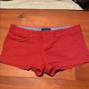 American eagle red favorite shorts size 8